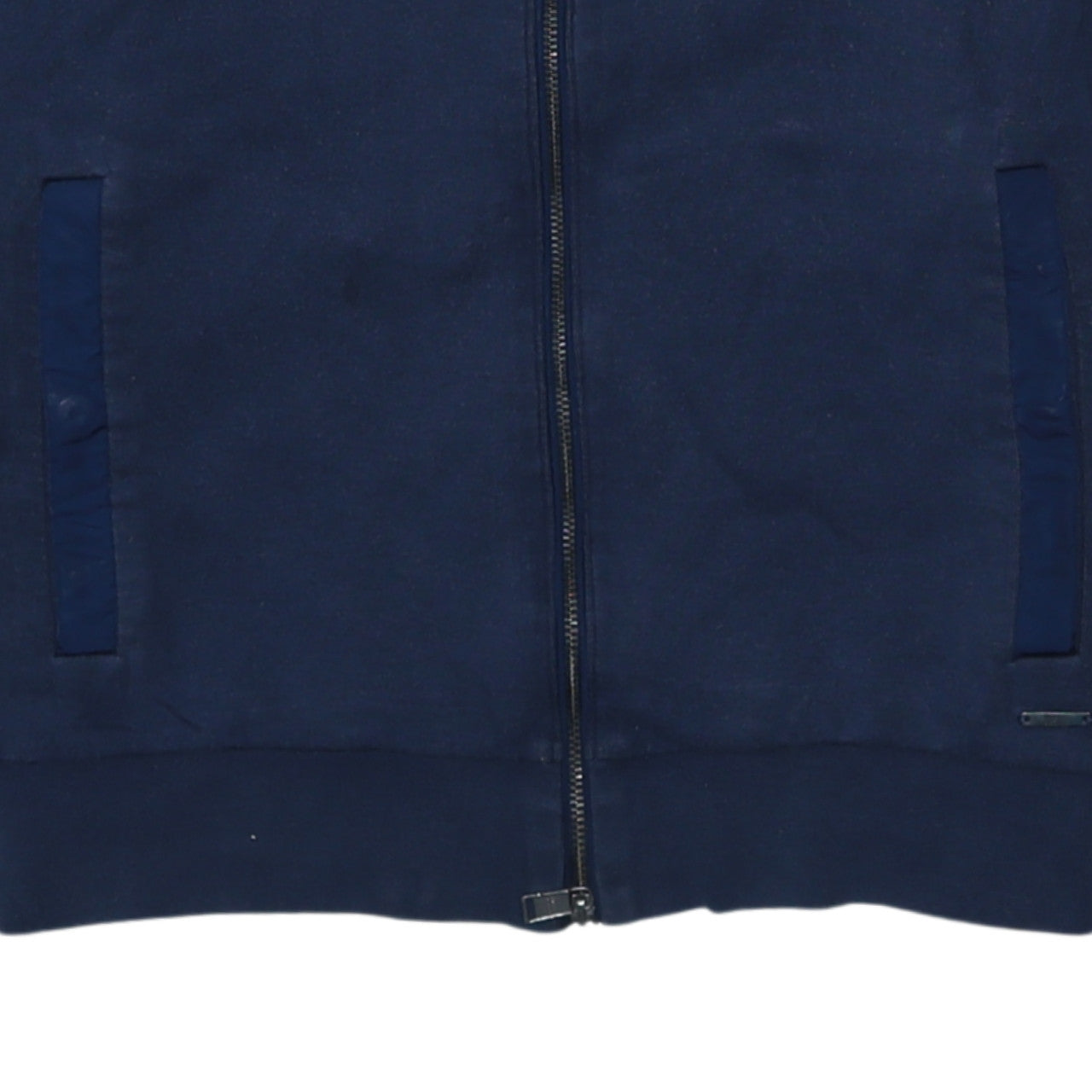 Hugo Boss Men’s Blue Regular Fit Track Jacket Size L Cotton Blend