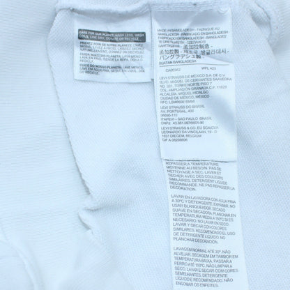 Levi's Men's White XS Pullover Sweatshirt Crew Neck Logo Print