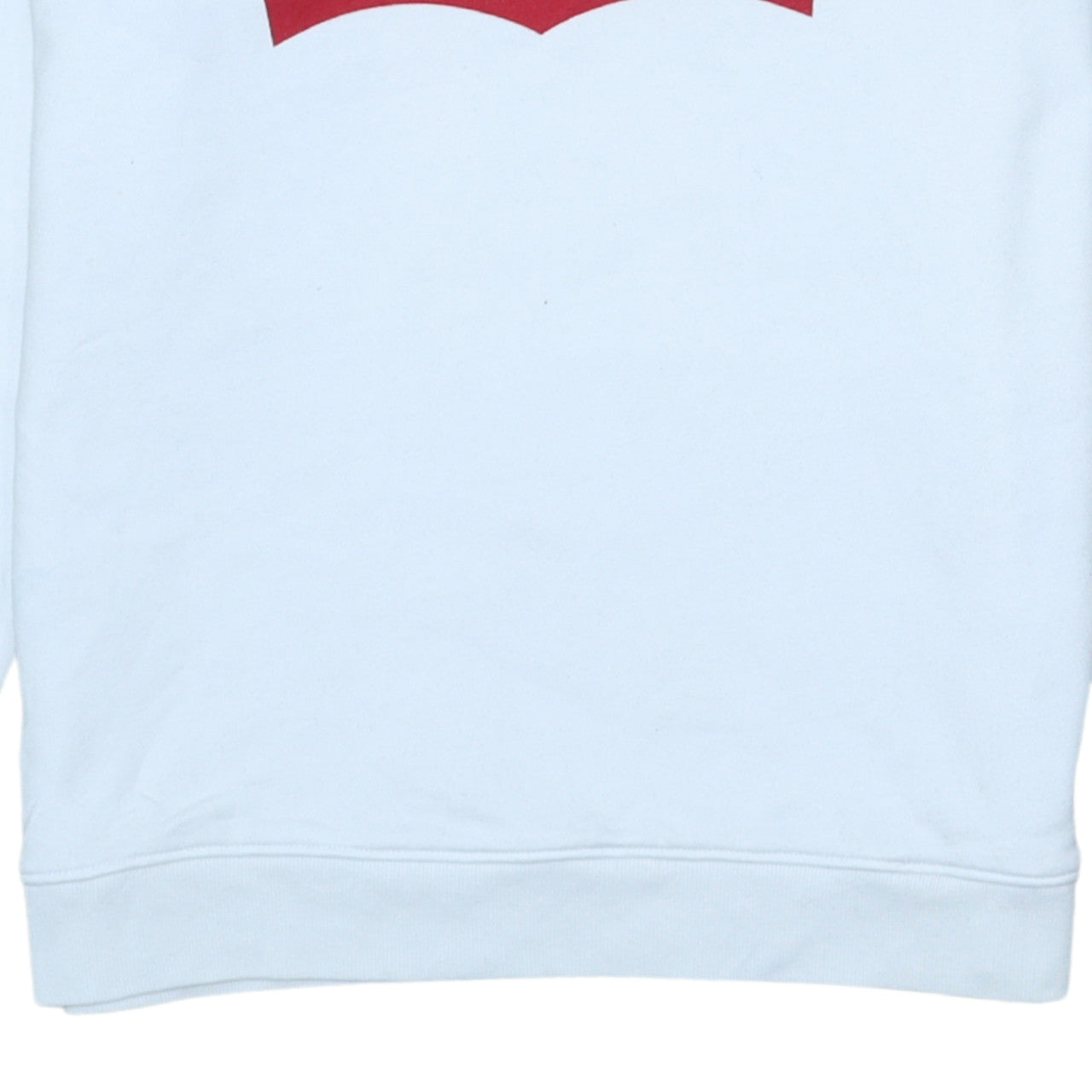 Levi's Men's White XS Pullover Sweatshirt Crew Neck Logo Print