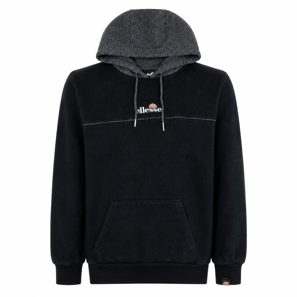 Ellesse Mens Black XS Pullover Hoodie with Logo Design