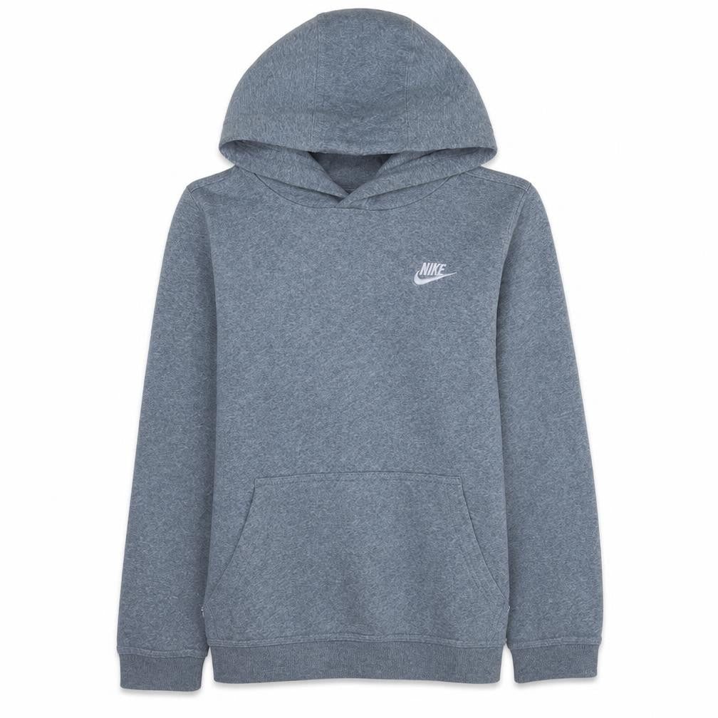 Nike Boys Grey Pullover Hoodie L 147-158cm Soft Fleece Sweatshirt