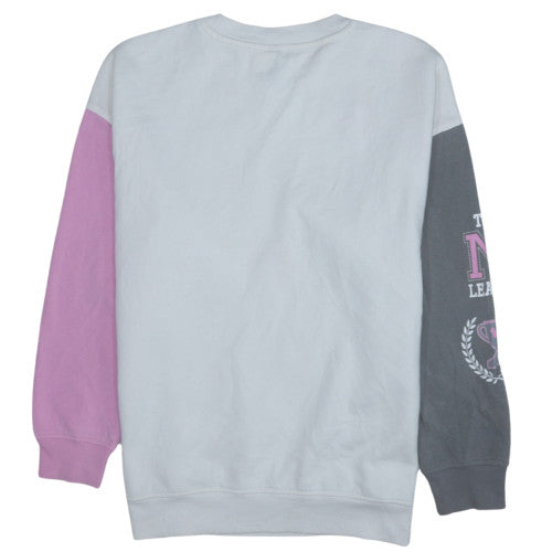 Disney Divided Women White Colourblock Mickey Sweatshirt Size S