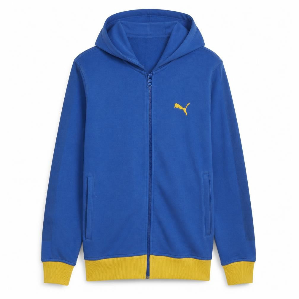 Puma Men's Blue Full Zip Hoodie Size M Sportswear