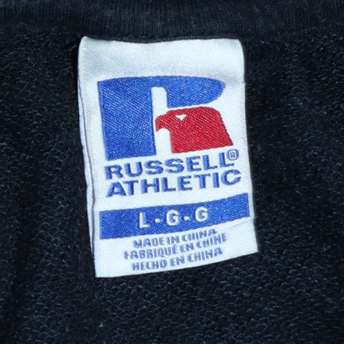 Russell Athletic Men's Black Pullover Sweatshirt Size L Classic Fit
