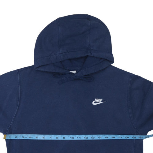 Nike Men's Blue Pullover Hoodie Small Fleece Regular Fit