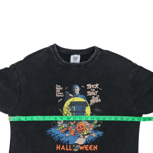 Comfort Colors Men's Black Halloween Graphic Pullover Sweatshirt M