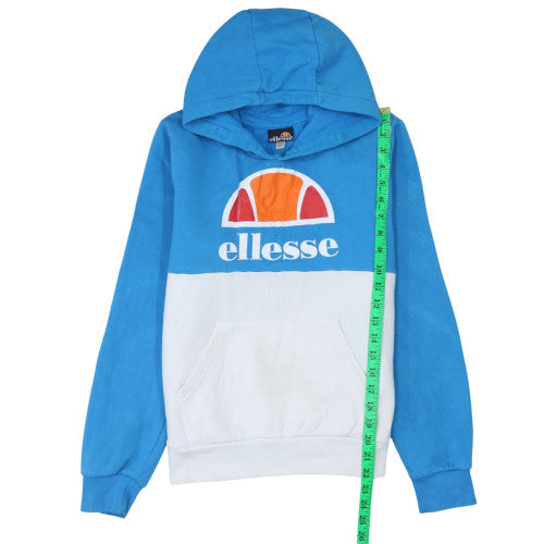Ellesse Boys Blue & White Pullover Hoodie 13-14 Years Cotton Blend