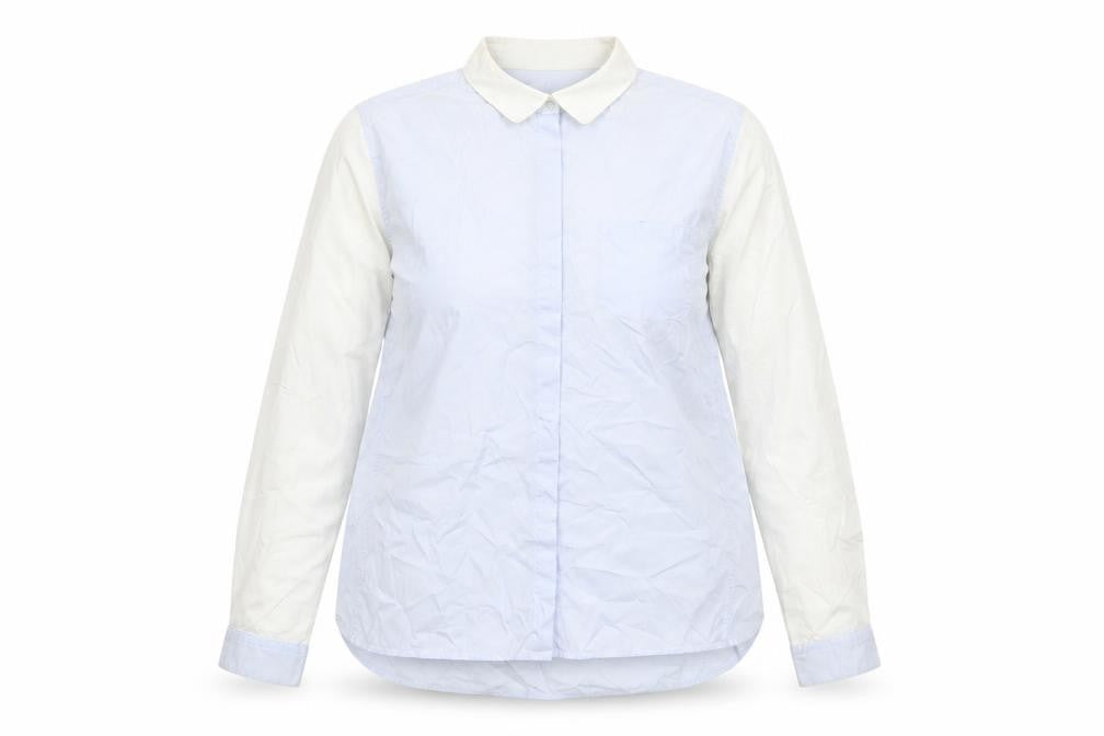The Kooples Womens Blue Collared Button-Up Cotton Shirt Size S