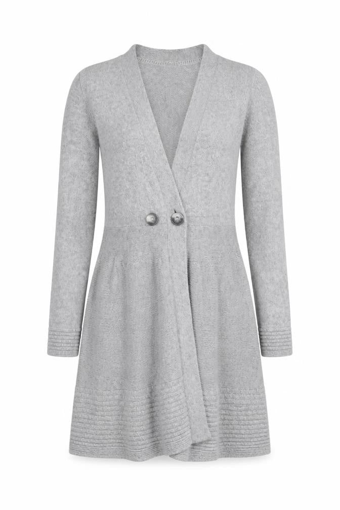 Marks & Spencer Per Una Women's Grey Cardigan Size 10 Knit Long Sleeve