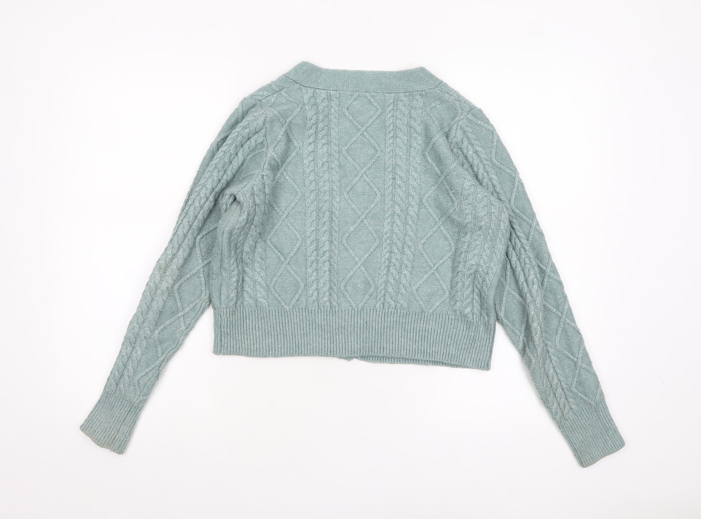Jessica Simpson Women’s Green Cable-Knit Cardigan Size L