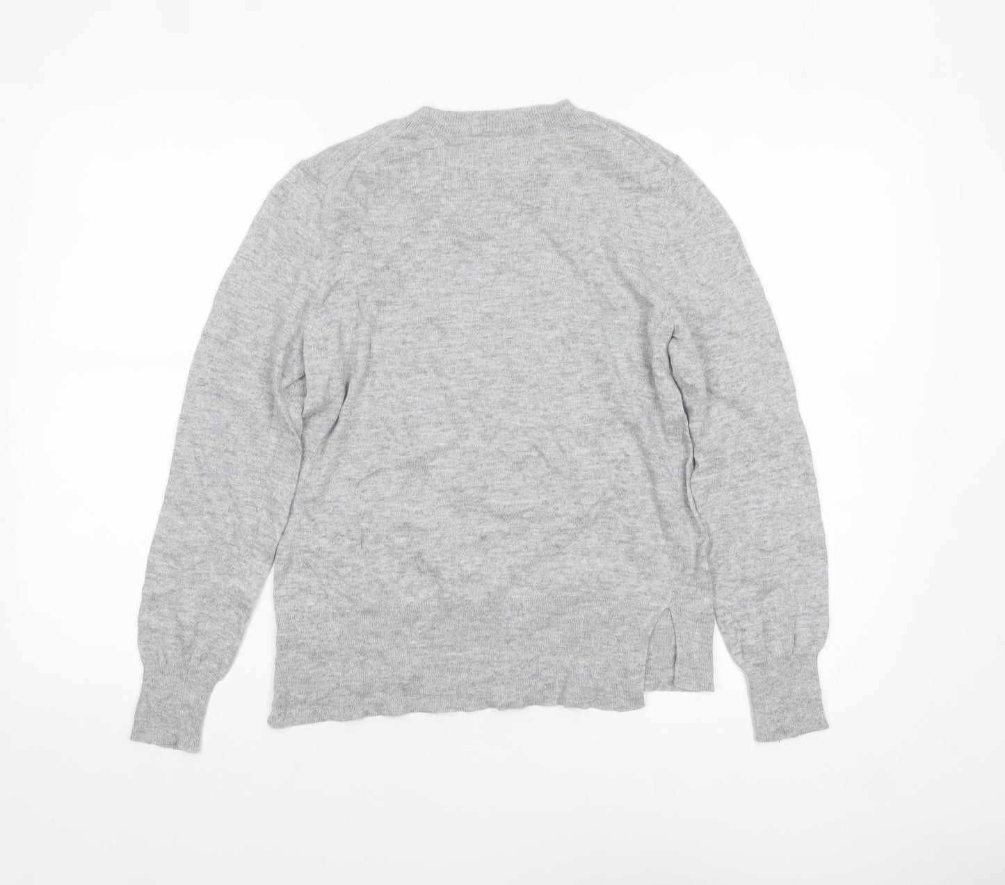 b+ab Women's Grey Wool Blend Animal Jumper XS