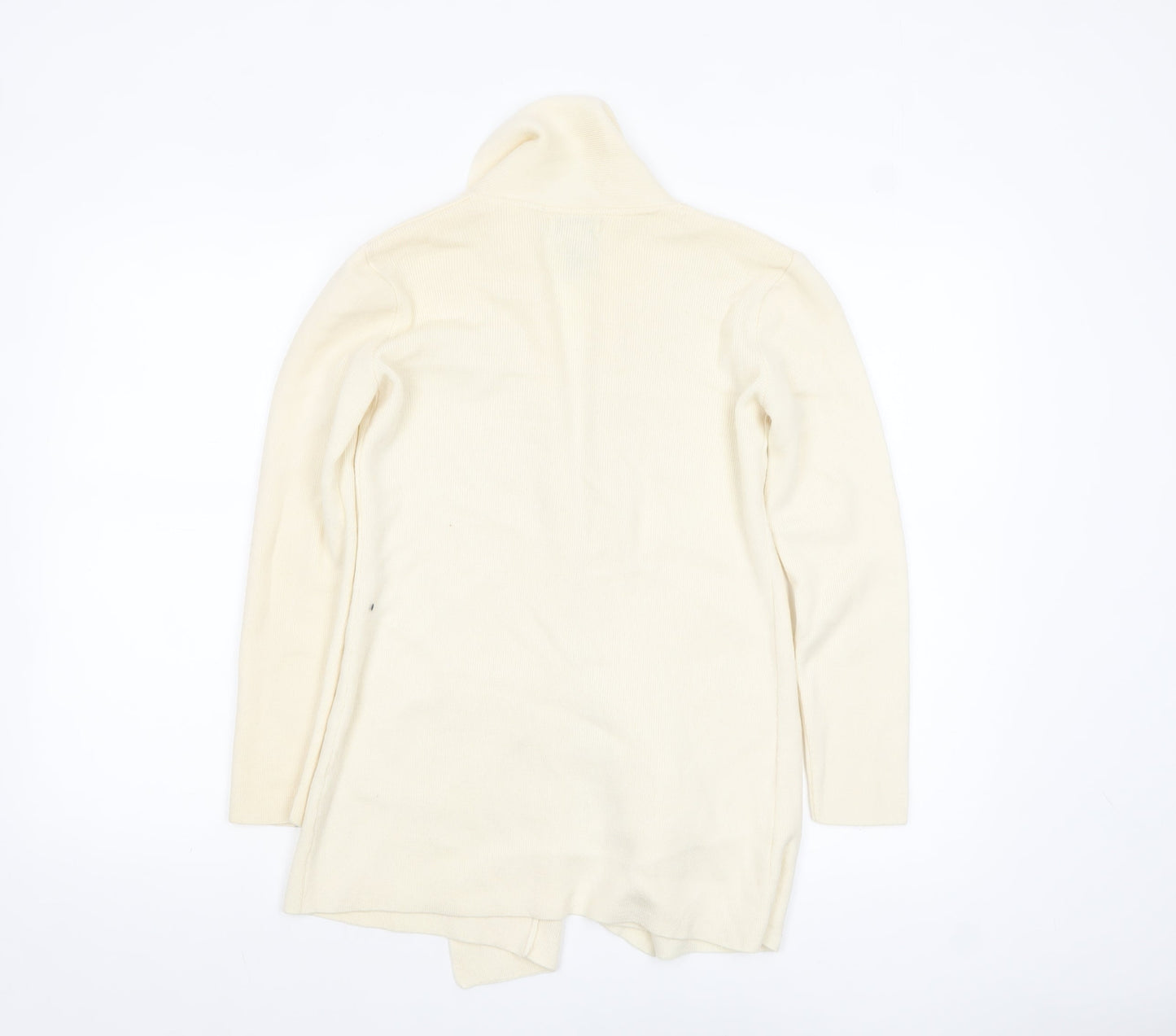 Orvis Women's Ivory Merino Wool Long Sleeve Cardigan S