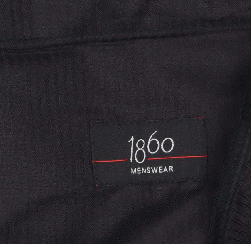 1860 Menswear Black Polyester Men's Dress Pants 40in Waist Regular Fit