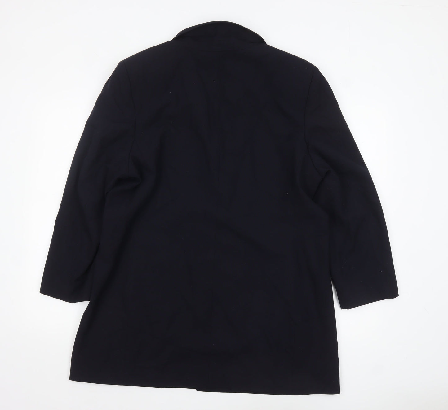 Marks and Spencer Womens Blue Petite Long Sleeve Blazer Size 18
