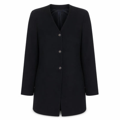 Viyella Womens Black Wool Single-Breasted Blazer UK 10