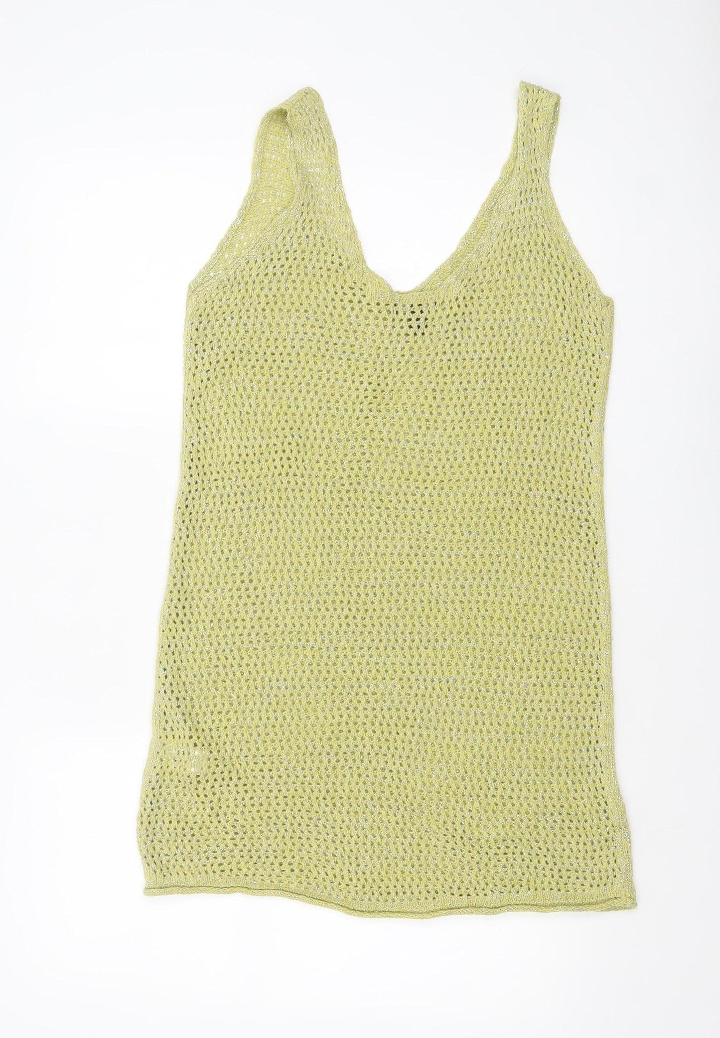 New Look Women's Green Knit Camisole Tank Top Size M