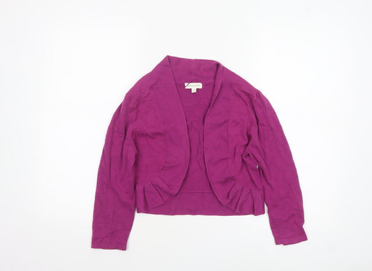 Monsoon Women’s Purple Cotton Knit Cardigan M