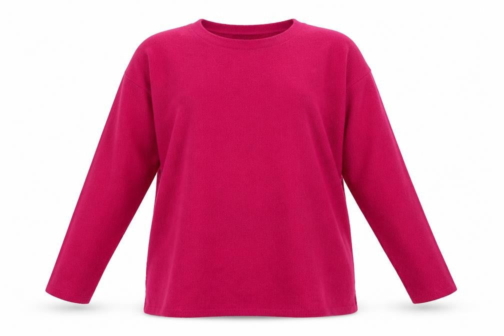 Damart Womens Pink 24/26 Knit Pullover Jumper 3/4 Sleeve
