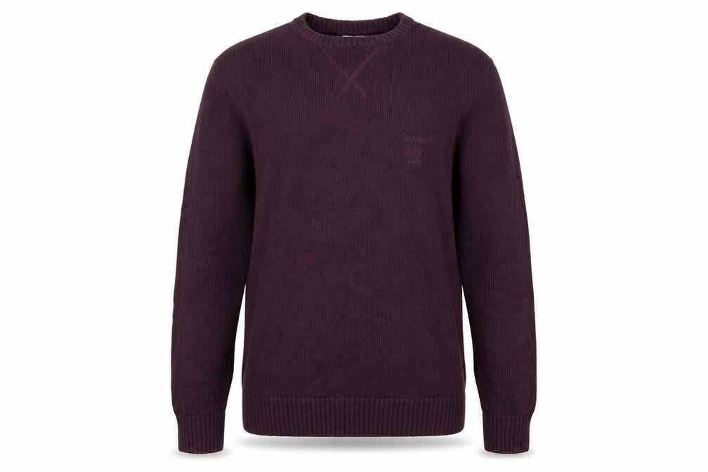 Firetrap Men's Purple Cotton Crew Neck Jumper Size L