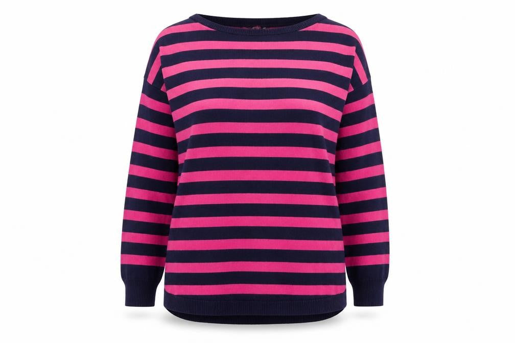 Oasis Women’s Multicoloured Striped Crew Neck Pullover Jumper XS