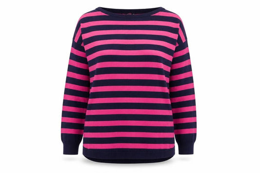 Oasis Women’s Multicoloured Striped Crew Neck Pullover Jumper XS
