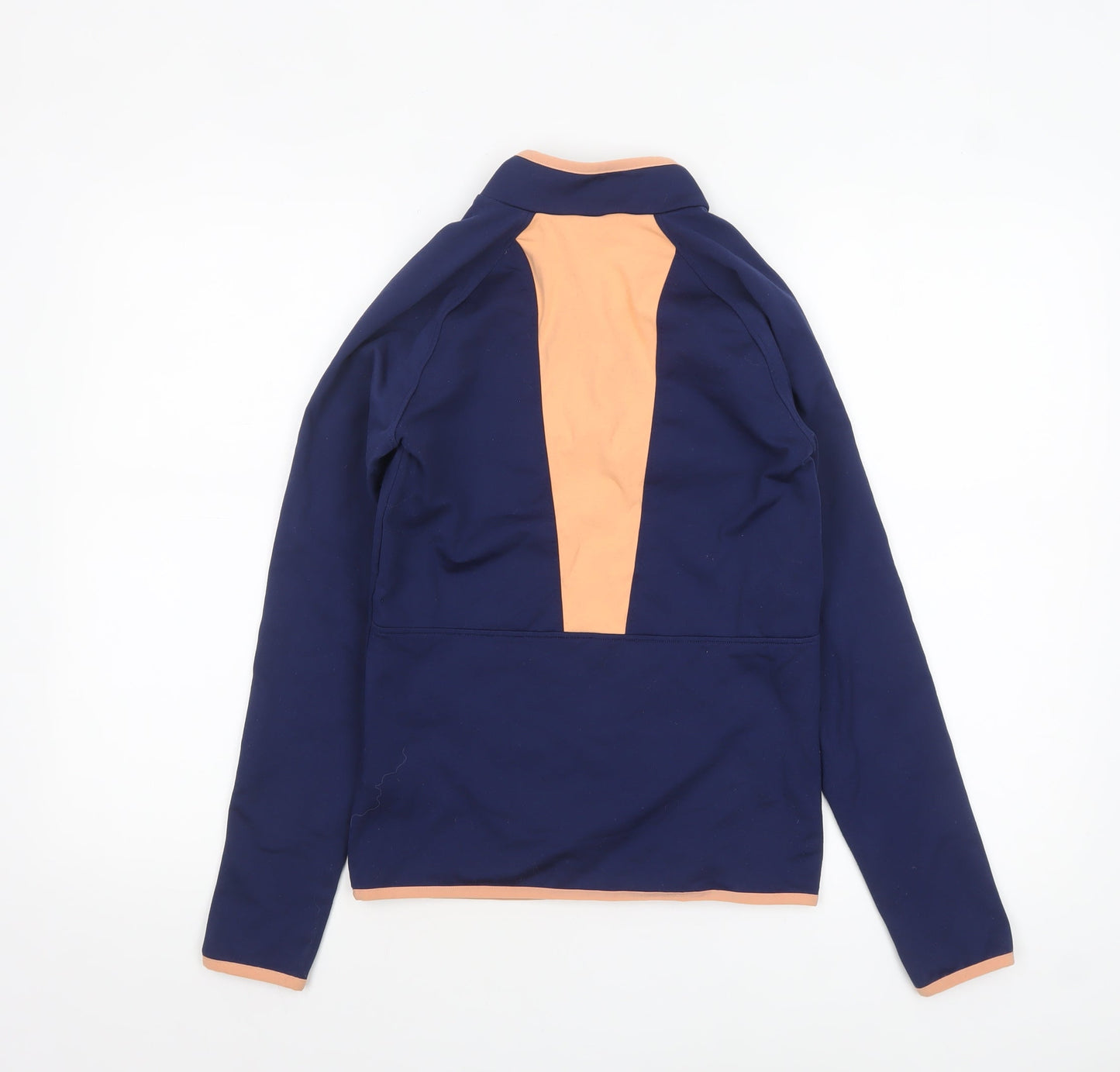 Wedze Girls Blue 14 Years 1/4 Zip Long Sleeve Ski Top