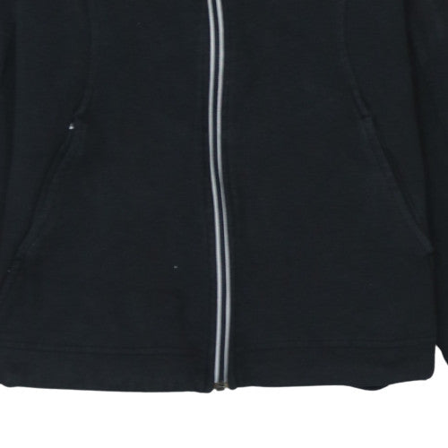 Nike Women Black Full Zip Hoodie Size S Cotton Blend Casual