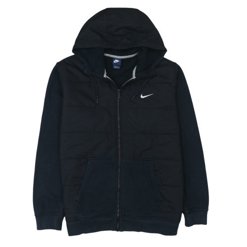 Nike Men's Black Full Zip Hoodie Size L Regular Fit Fleece