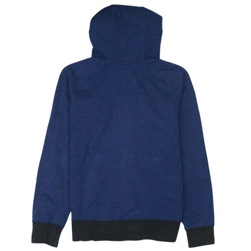 Nike Men's Blue Full Zip Hoodie Size S Fleece Cotton Blend