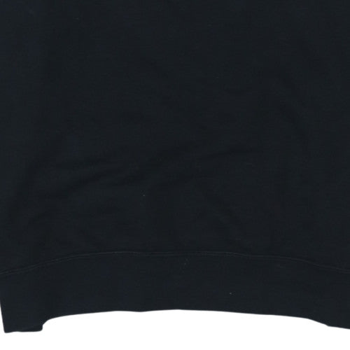 Nike Women's Black Medium Pullover Sweatshirt Crew Neck Logo