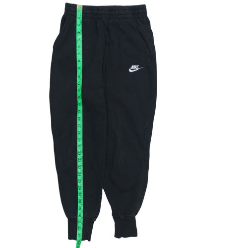Nike Boys Black Jogger Trousers L 146-156cm Fleece Cotton Blend