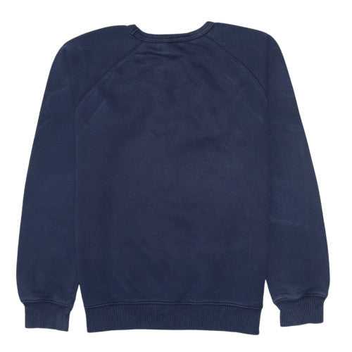 Adidas Men's Blue Crew Neck Logo Pullover Sweatshirt Size S