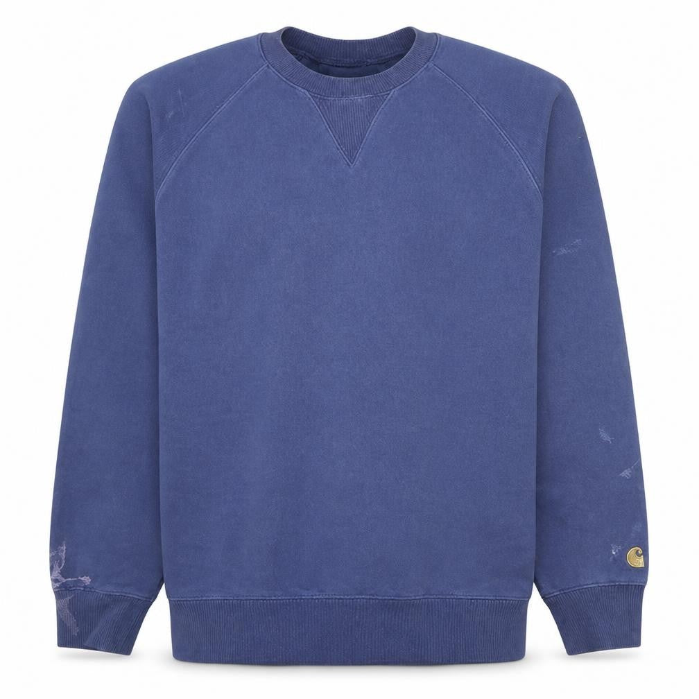Carhartt Men Blue Crew Neck Pullover Sweatshirt Size S