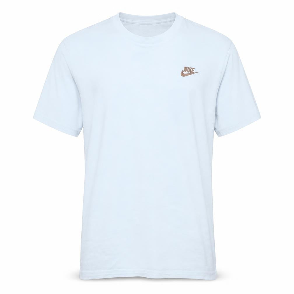 Nike Men's White Regular Fit Cotton Crew Neck T-Shirt M