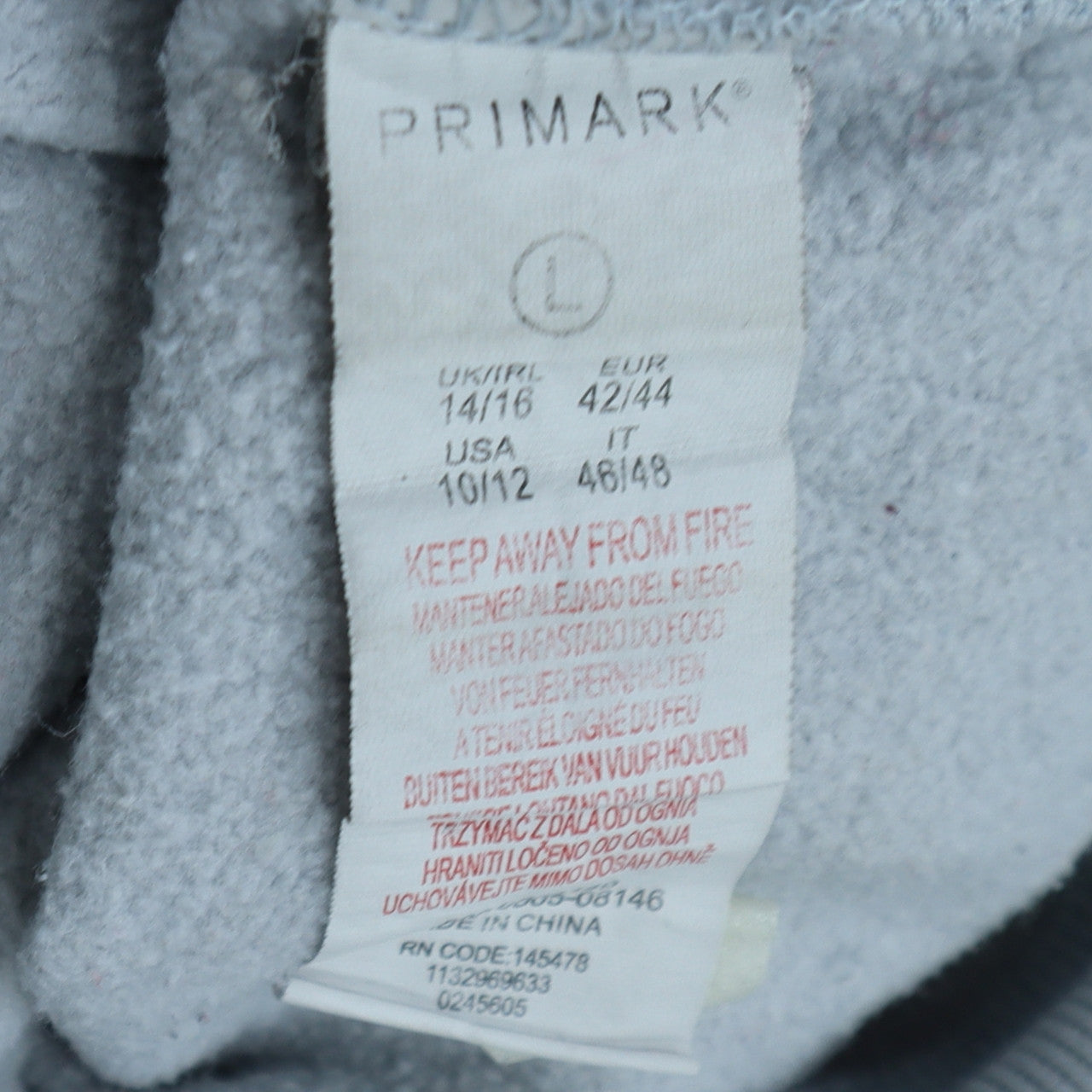 Primark Disney Women's Blue Stitch Sweatshirt Size L 14/16 Pullover