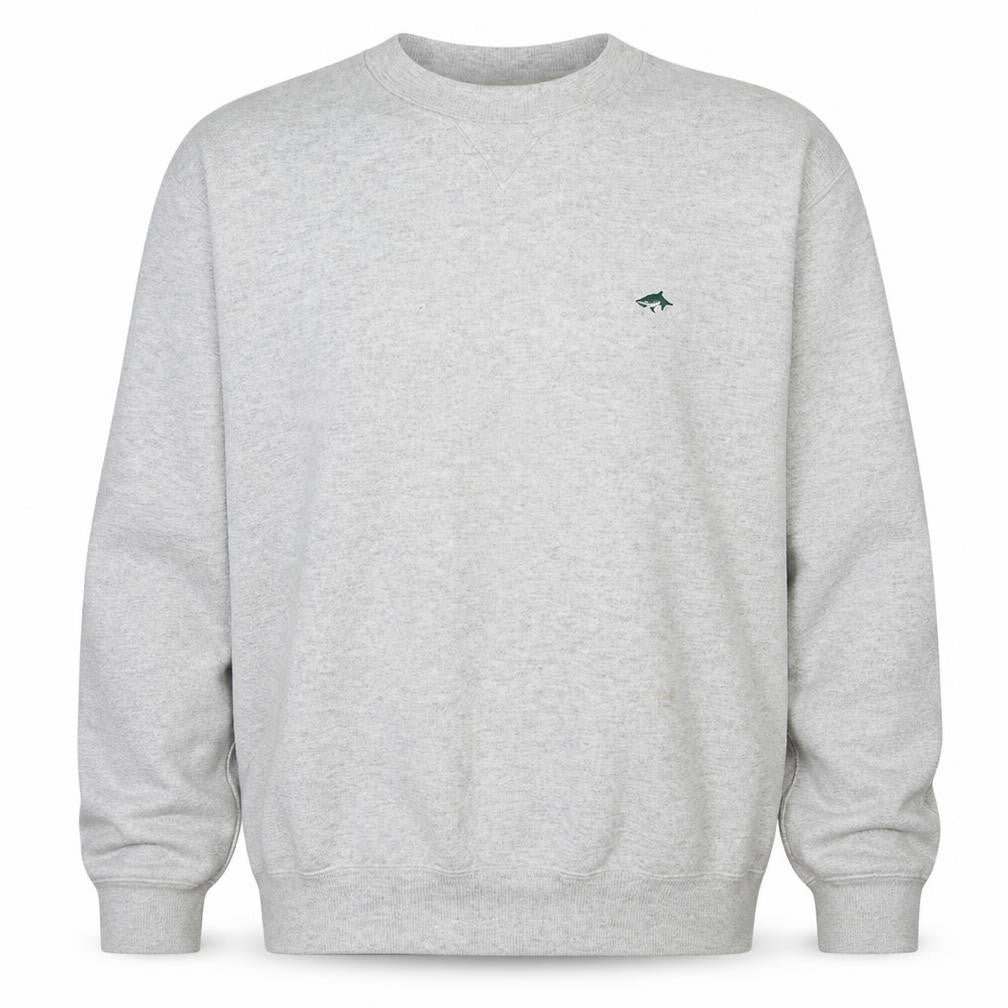 Le Shark Men's Grey Pullover Sweatshirt M Regular Fit Embroidered Logo