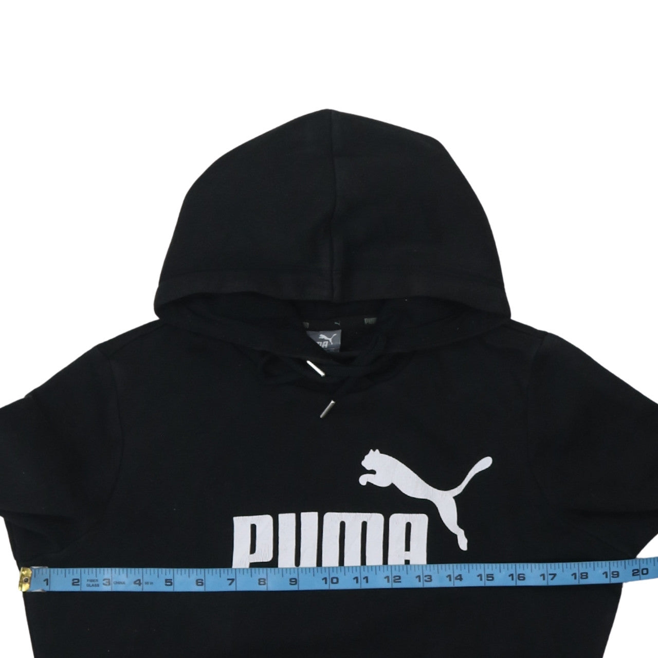 Puma Womens Black Size 10 Pullover Hoodie Sweatshirt with Logo