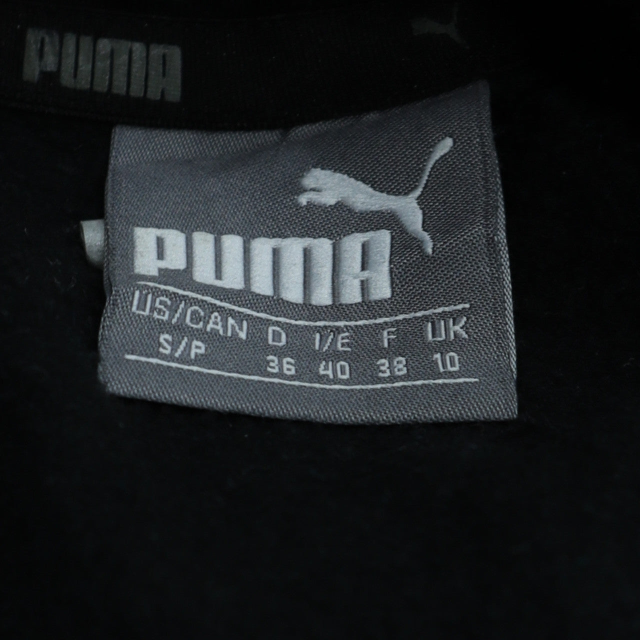 Puma Womens Black Size 10 Pullover Hoodie Sweatshirt with Logo