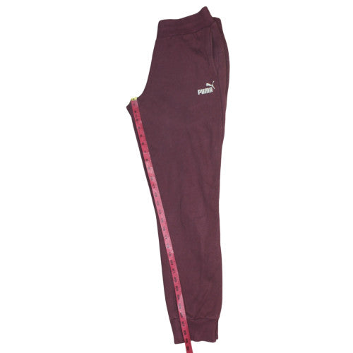 Puma Women Purple Size 12 Sweatpants Fleece Comfort Tapered Trousers