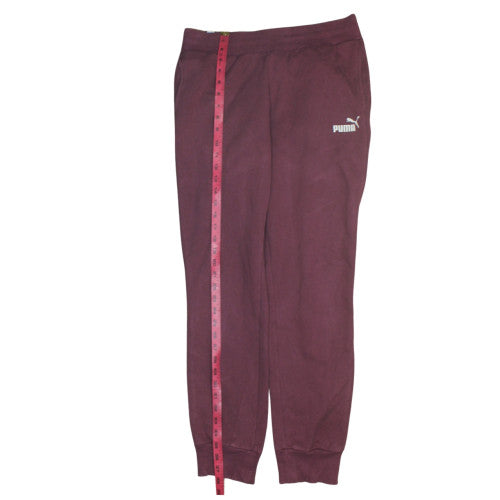 Puma Women Purple Size 12 Sweatpants Fleece Comfort Tapered Trousers
