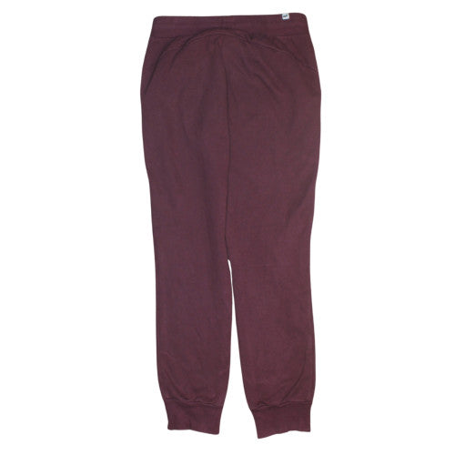 Puma Women Purple Size 12 Sweatpants Fleece Comfort Tapered Trousers