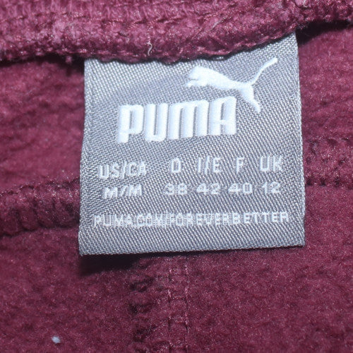 Puma Women Purple Size 12 Sweatpants Fleece Comfort Tapered Trousers