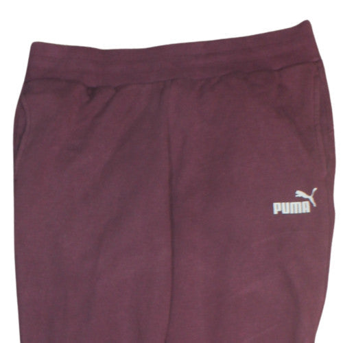 Puma Women Purple Size 12 Sweatpants Fleece Comfort Tapered Trousers