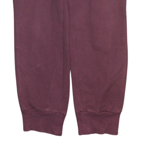 Puma Women Purple Size 12 Sweatpants Fleece Comfort Tapered Trousers
