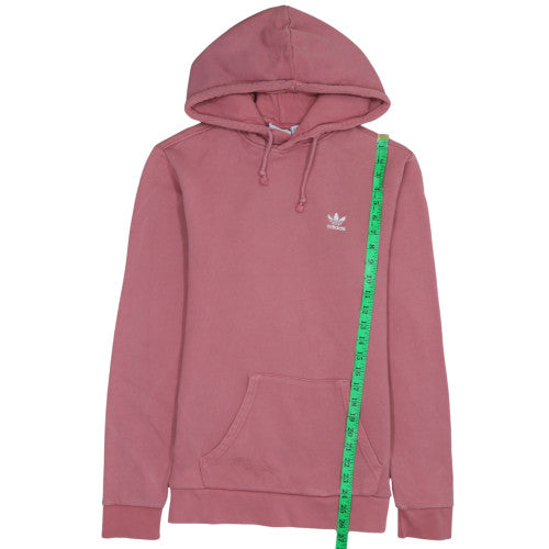 Adidas Women Pink XS Pullover Hoodie Cotton Casual Lined