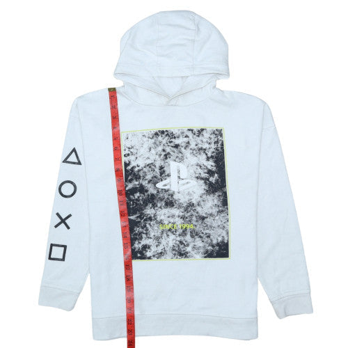 Primark PlayStation Boys White Hoodie 11-12 Years Pullover Graphic Print