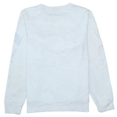 Champion Womens White Cotton Pullover Sweatshirt Size L Crew Neck