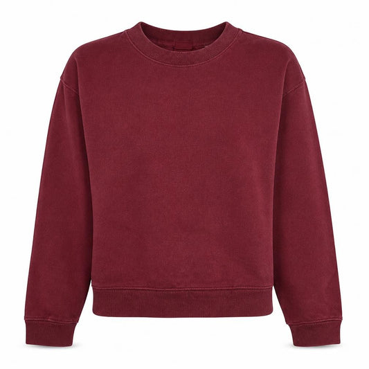 Levi's Womens Burgundy Cotton Pullover Sweatshirt Size S