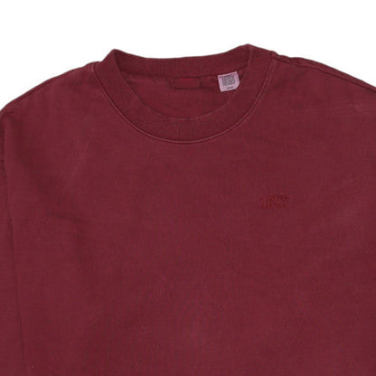 Levi's Womens Burgundy Cotton Pullover Sweatshirt Size S
