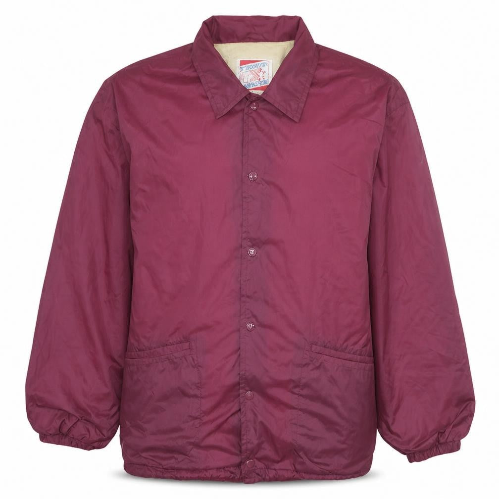 Teddy Smith Men's Red XL Retro College Windbreaker Jacket